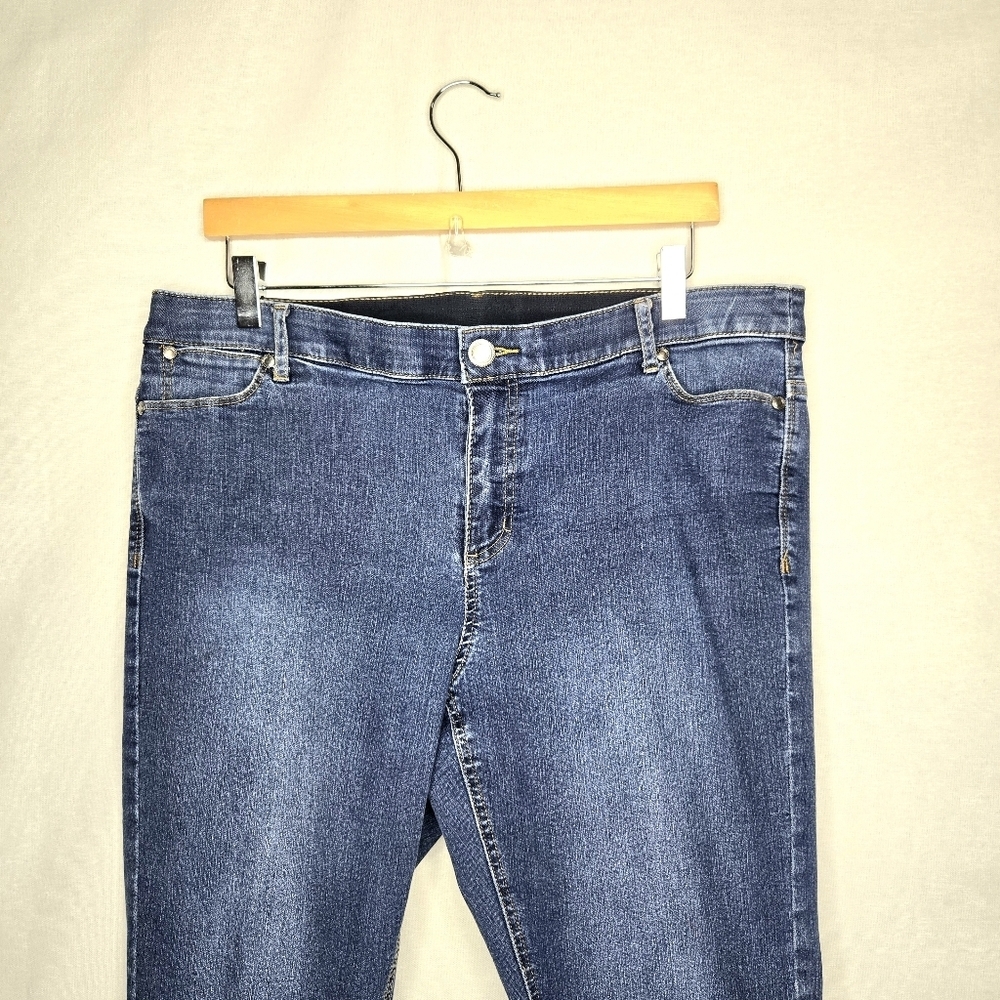 CJ Banks Stretch Skinny Denim Jeans. Blue 14W - Picture 5 of 11